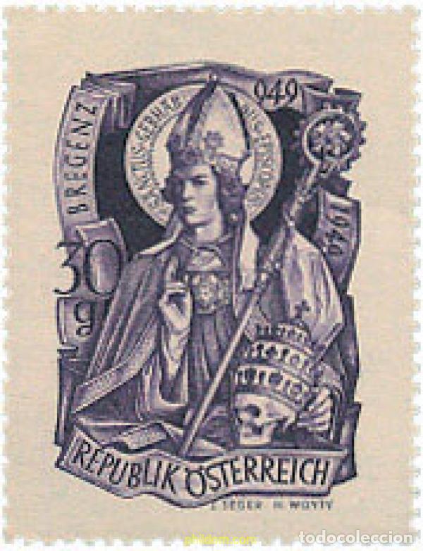 Sellos: 200629 HINGED AUSTRIA 1949 MILENARIO DEL NACIMIENTO DE SAN GEBHARD