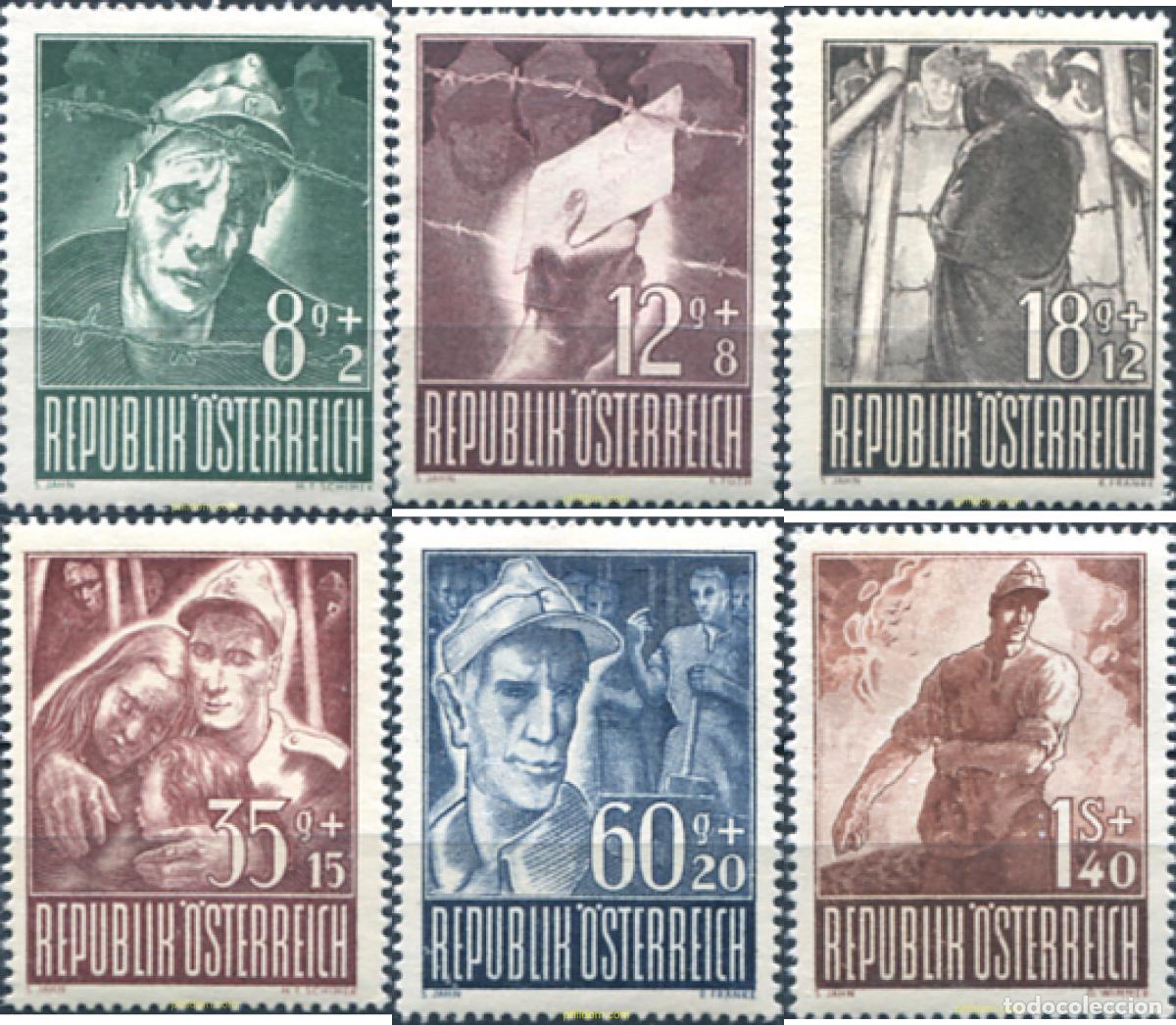 Sellos: 119280 MNH AUSTRIA 1947 PRISIONEROS DE GUERRA