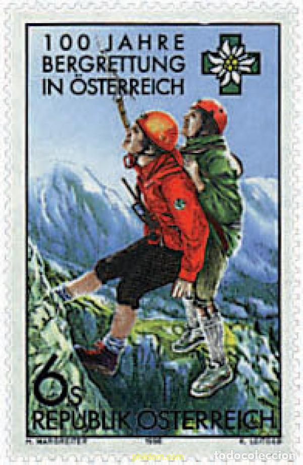 Sellos: 69240 MNH AUSTRIA 1996 CENTENARIO DEL SERVICIO AUSTRIACO DE SOCORRISMO EN MONTA&Ntilde;A