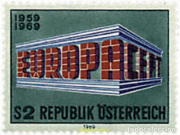 Sellos: 62171 MNH AUSTRIA 1969 EUROPA CEPT. 10 ANIVERSARIO DE LA CEPT