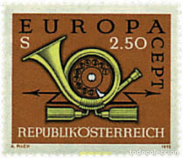 Sellos: 62235 MNH AUSTRIA 1973 EUROPA CEPT. CORNETA POSTAL