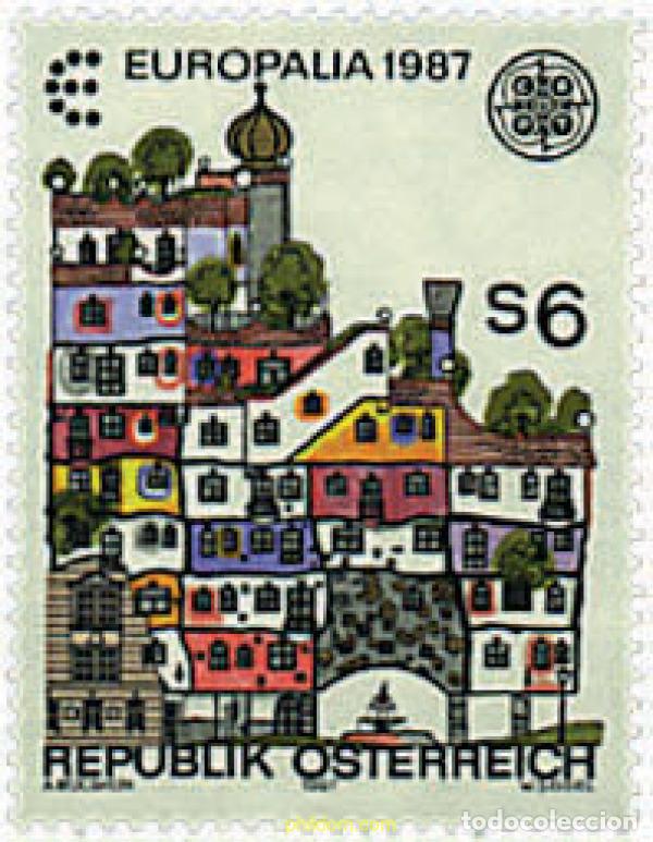 Sellos: 62651 MNH AUSTRIA 1987 EUROPA CEPT. ARQUITECTURA MODERNA
