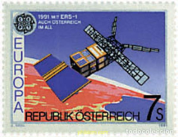Sellos: 69229 MNH AUSTRIA 1991 EUROPA CEPT. TELECOMUNICACIONES