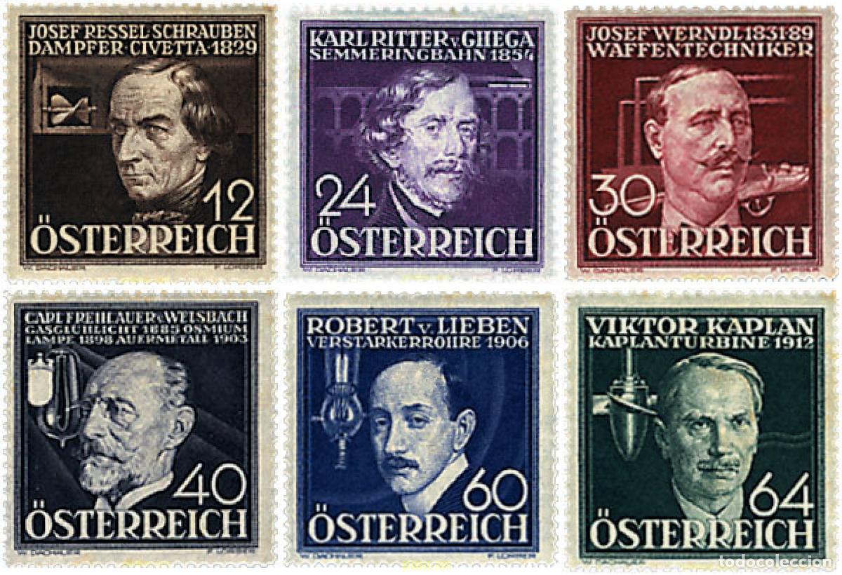 Sellos: 57286 MNH AUSTRIA 1936 TECNICOS E INVENTORES