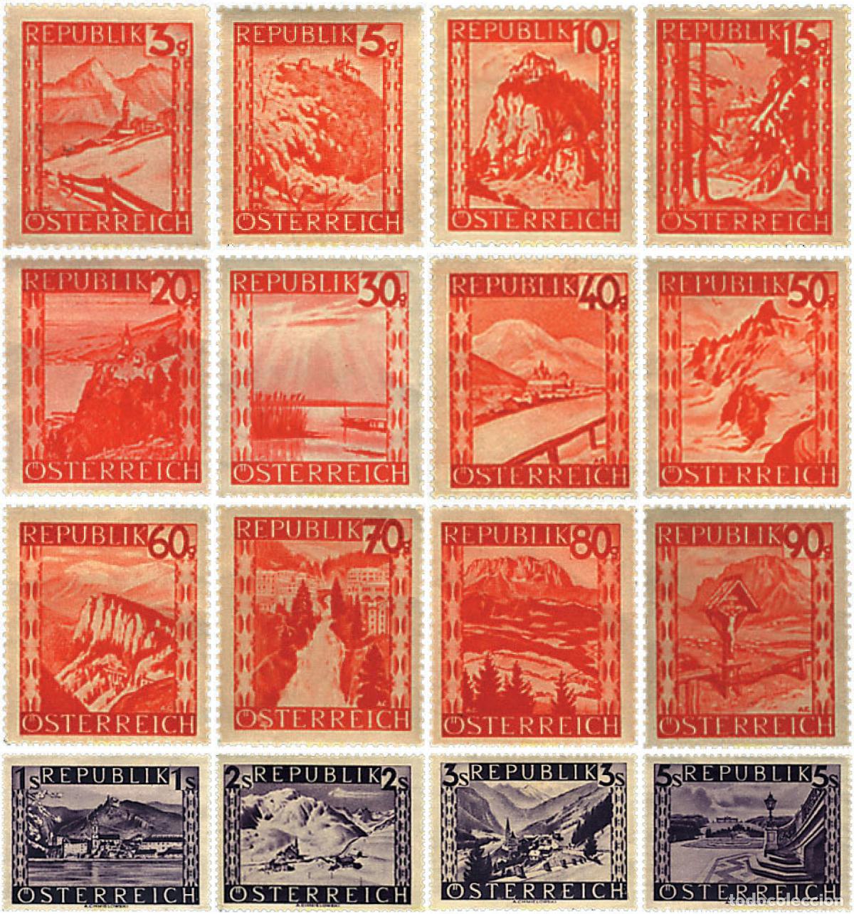 Sellos: 57289 MNH AUSTRIA 1947 PAISAJE