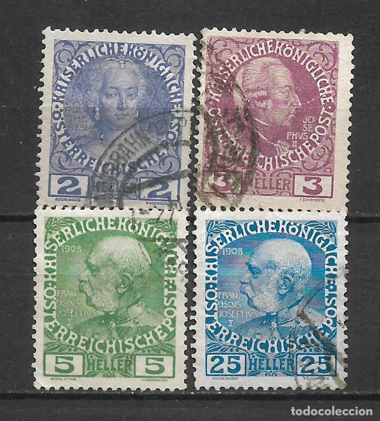 Sellos: austria 1908-13 sellos usados - 8/6