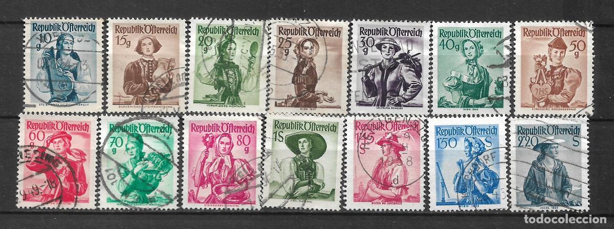 Sellos: austria 1948-52 sellos usados - 8/6