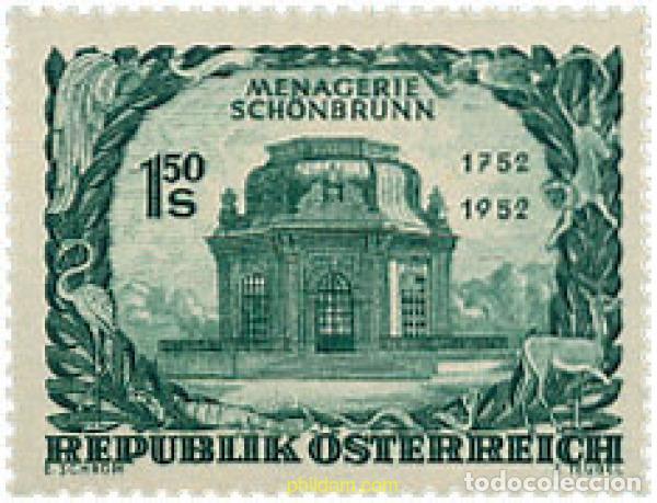 Sellos: 36147 MNH AUSTRIA 1952 BICENTENARIO DEL ZOO DE SCH&Ouml;NBRUNN