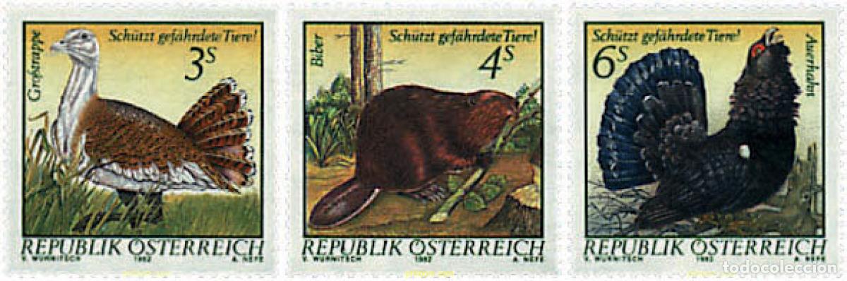 Sellos: 69170 MNH AUSTRIA 1982 FAUNA EN PELIGRO DE EXTINCION