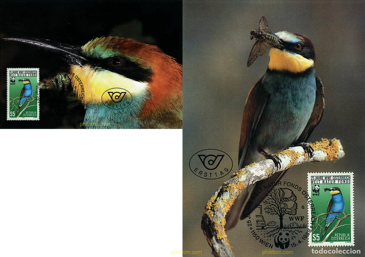 Sellos: 7557 MNH AUSTRIA 1988 ABEJARUCO. 25 ANIVERSARIO DE WWF EN AUSTRIA