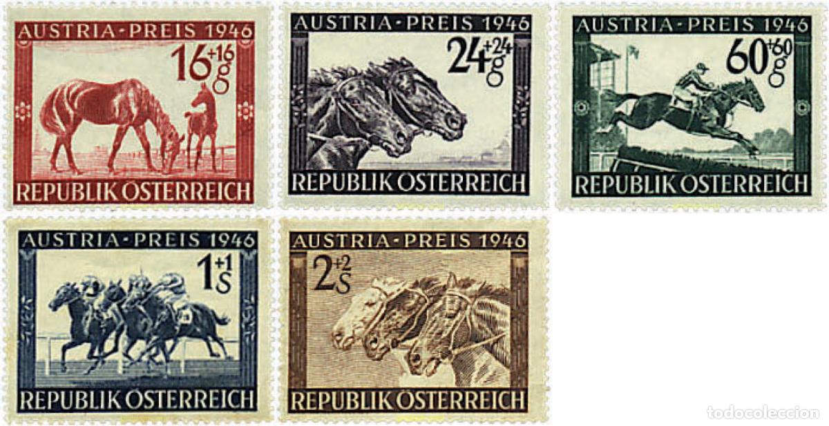 Sellos: 285174 HINGED AUSTRIA 1946 GRAN PREMIO DE HIPICA DE AUSTRIA