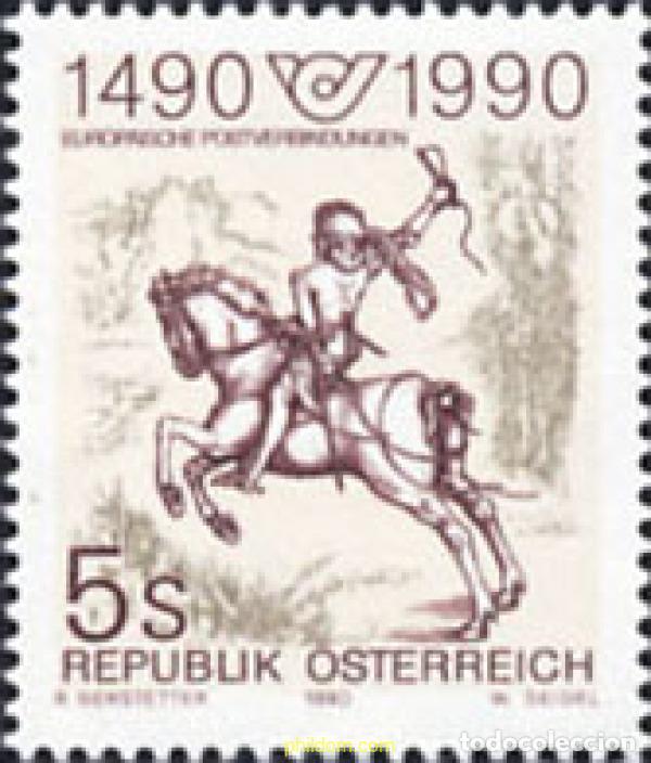 Sellos: 69222 MNH AUSTRIA 1990 500 ANIVERSARIO DE LAS RELACIONES POSTALES EN EUROPA