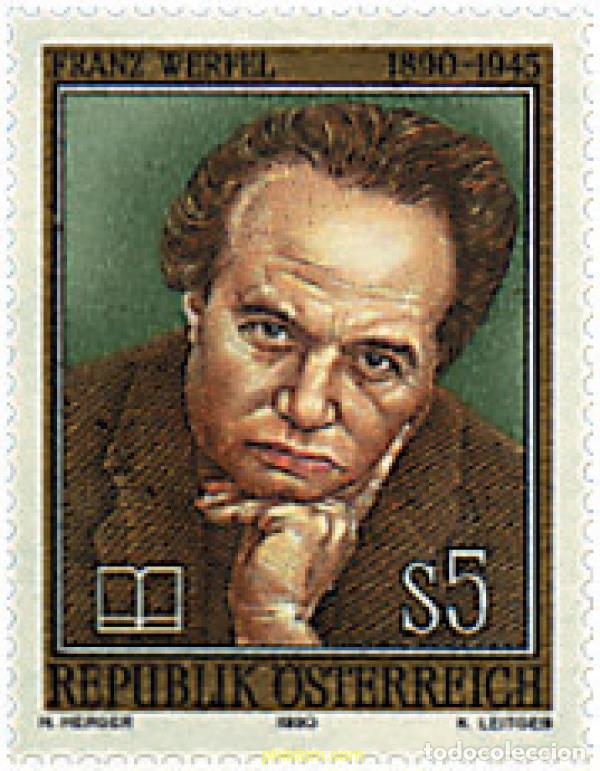 Sellos: 121052 MNH AUSTRIA 1990 CENTENARIO DEL NACIMIENTO DE FRANZ WERFEL