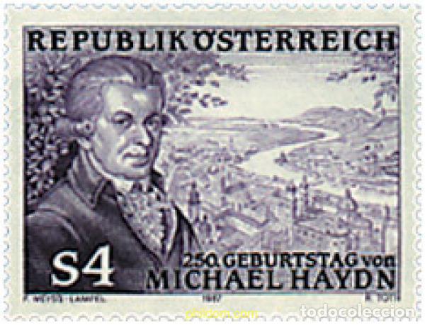 Sellos: 80447 MNH AUSTRIA 1987 250 ANIVERSARIO DEL NACIMIENTO DE MICHAEL HAYDN