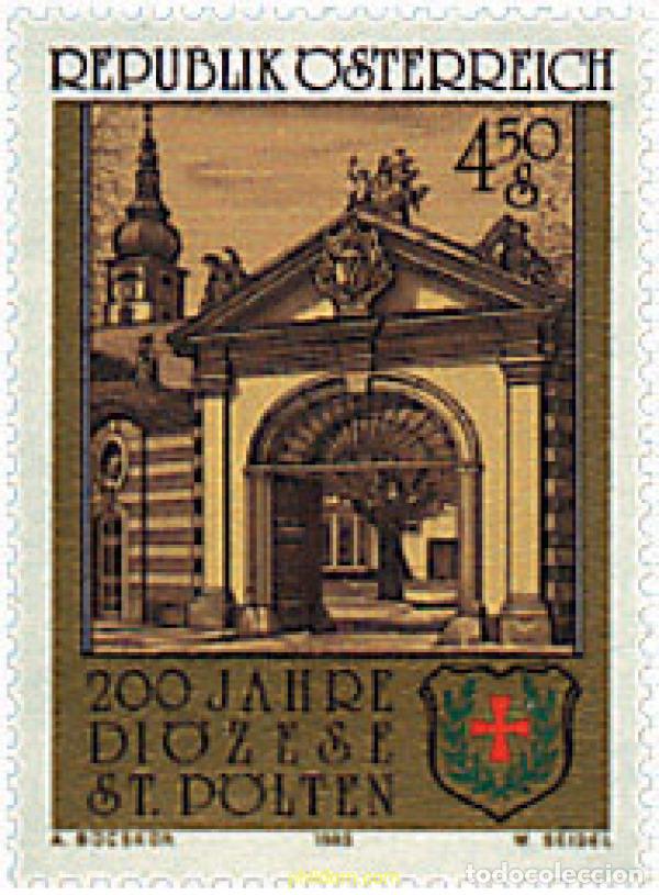 Sellos: 120680 MNH AUSTRIA 1985 BICENTENARIO DE LA DIOCESIS DE ST. P&Ouml;LTEN