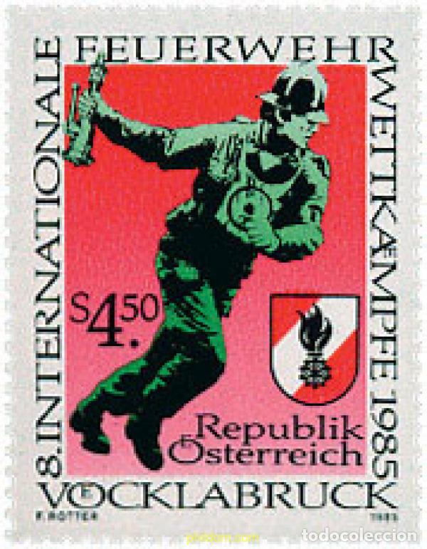 Sellos: 120694 MNH AUSTRIA 1985 8 COMPETICION INTERNACIONAL DE BOMBEROS EN VOCKABRUCK