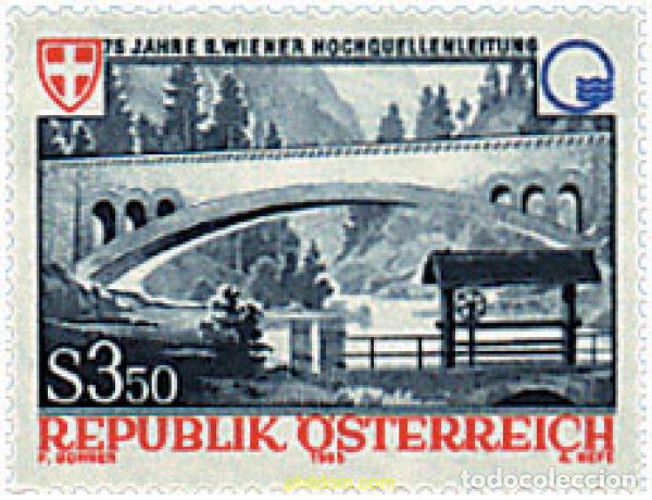 Sellos: 120711 MNH AUSTRIA 1985 75 ANIVERSARIO DEL ACUEDUCTO DE VIENA