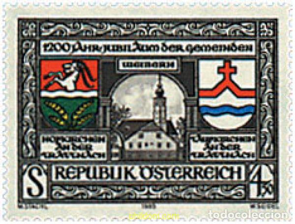 Sellos: 120697 MNH AUSTRIA 1985 1200 ANIVERSARIO DE HOLFKIRCHEN, TAUFKIRCHEN, TRATTNACH Y WEIBERN