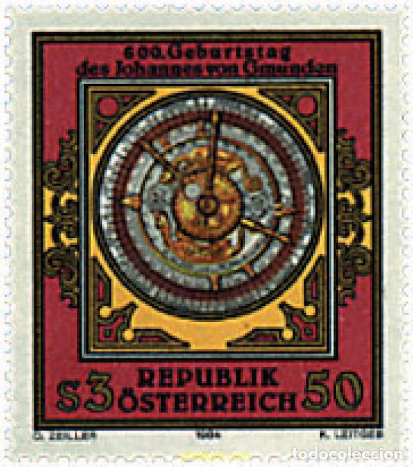 Sellos: 120583 MNH AUSTRIA 1984 600 ANIVERSARIO DEL NACIMIENTO DE JOHANNES VON GMUNDEN
