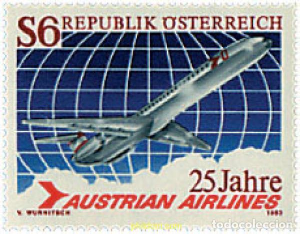 Timbres: 120433 MNH AUSTRIA 1983 25 ANIVERSARIO DE AUSTRIAN AIRLINES