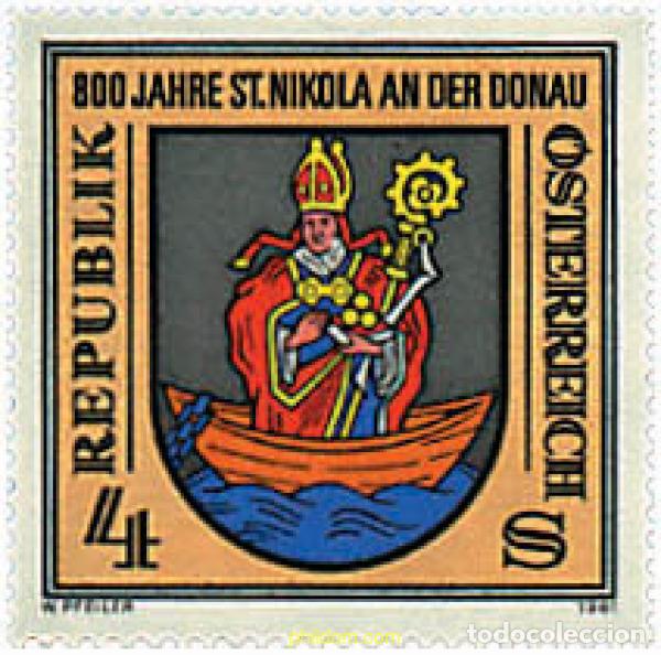 Timbres: 120358 MNH AUSTRIA 1981 800 ANIVERSARIO DE LA CIUDAD DE ST. NIKOLA AN DER DONAU