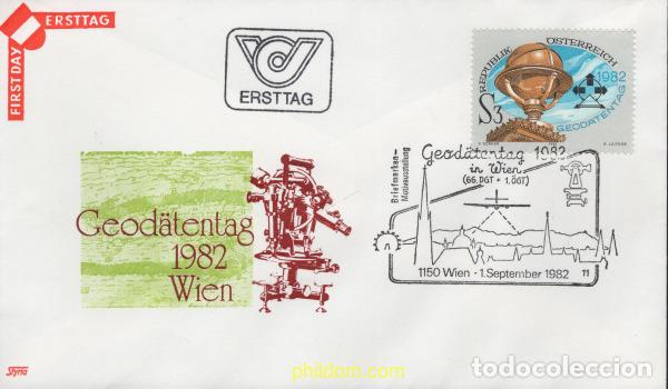 Sellos: 405344 MNH AUSTRIA 1982 DIA DE LOS ESPECIALISTAS EN GEODESIA