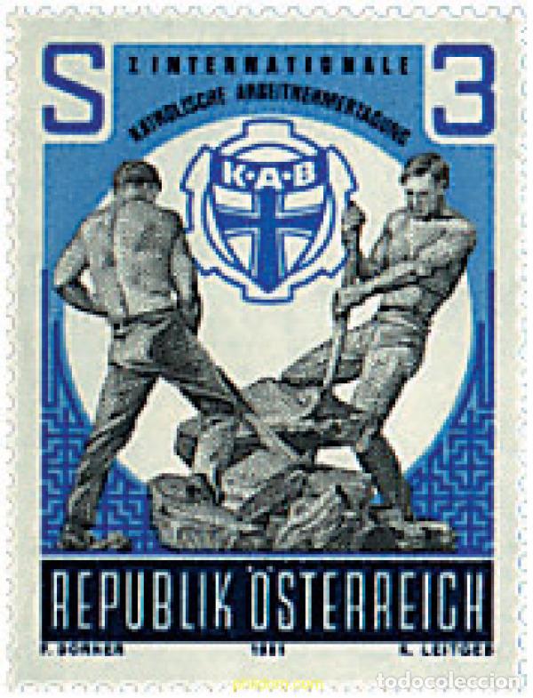 Sellos: 120353 MNH AUSTRIA 1981 7 REUNION INTERNACIONAL DE TRABAJADORES CATOLICOS