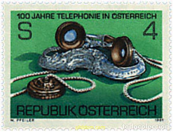 Sellos: 120326 MNH AUSTRIA 1981 CENTENARIO DEL TELEFONO EN AUSTRIA