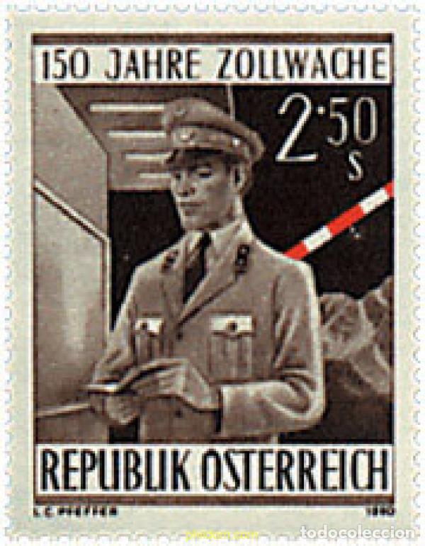 Sellos: 120258 MNH AUSTRIA 1980 150 ANIVERSARIO DE LA BRIGADA DE ADUANAS