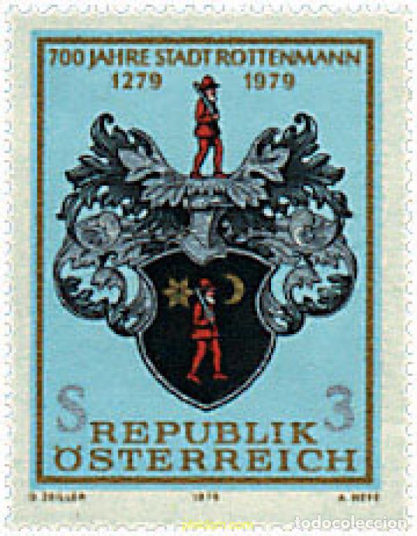 Sellos: 69162 MNH AUSTRIA 1979 7 CENTENARIO DE LA CIUDAD DE ROTTENMANN