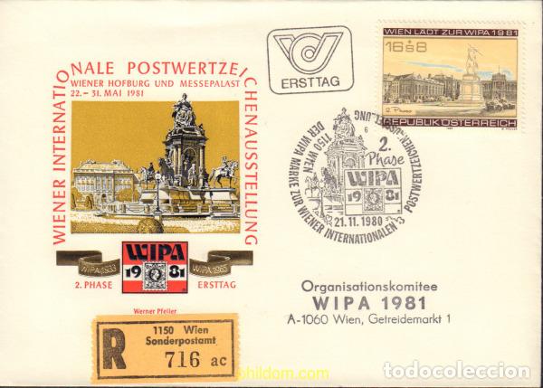 Sellos: 405396 MNH AUSTRIA 1980 WIPA 1981. EXPOSICION FILATELICA INTERNACIONAL