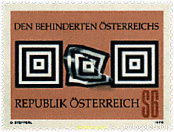 Sellos: 69126 MNH AUSTRIA 1978 7 CONGRESO MUNDIAL DE LA LIGA INTERNACIONAL DE ASOCIACIONES DE AYUDA A LOS D