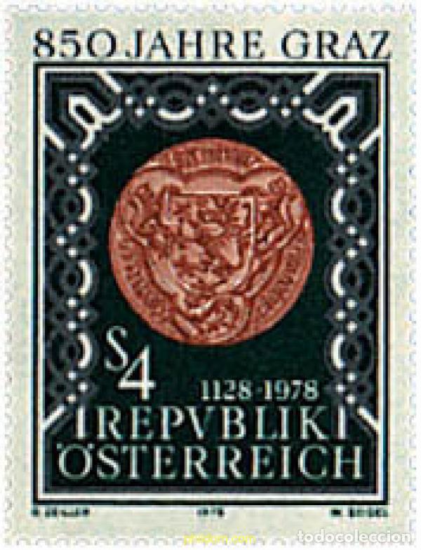 Sellos: 69129 MNH AUSTRIA 1978 850 ANIVERSARIO DE LA CIUDAD DE GRAZ