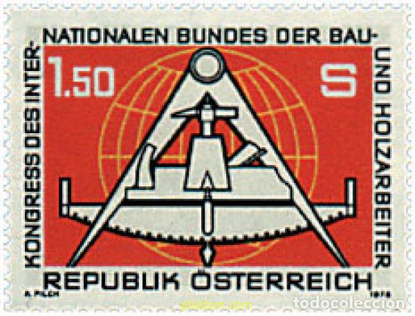 Sellos: 69132 MNH AUSTRIA 1978 CONGRESO INTERNACIONAL DE LA FEDERACION INTERNACIONAL DE TRABAJADORES DE LA
