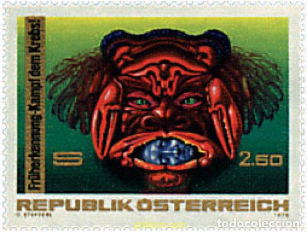 Sellos: 69071 MNH AUSTRIA 1976 LUCHA CONTRA EL CANCER