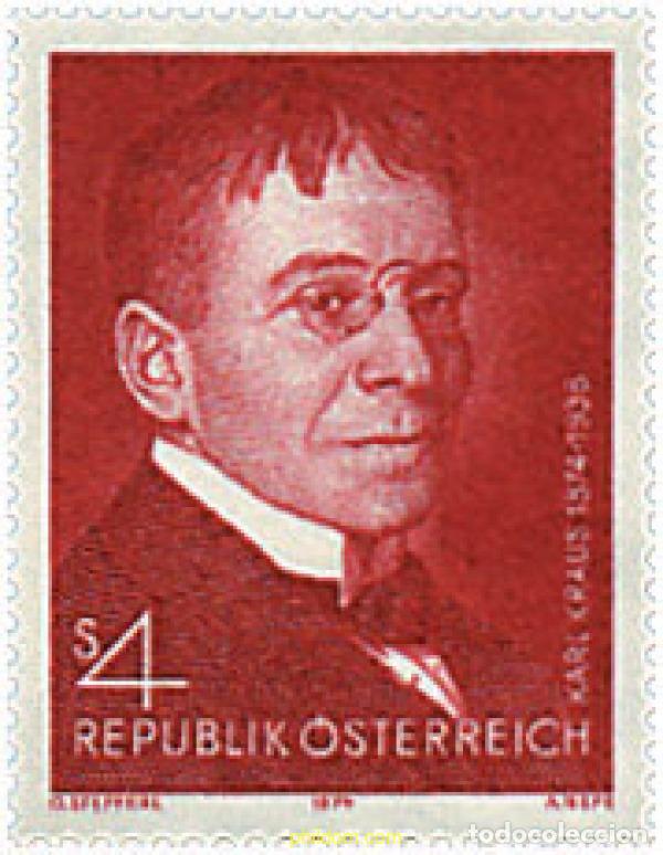 Sellos: 77259 MNH AUSTRIA 1974 CENTENARIO DEL NACIMIENTO DE KARL KRAUS