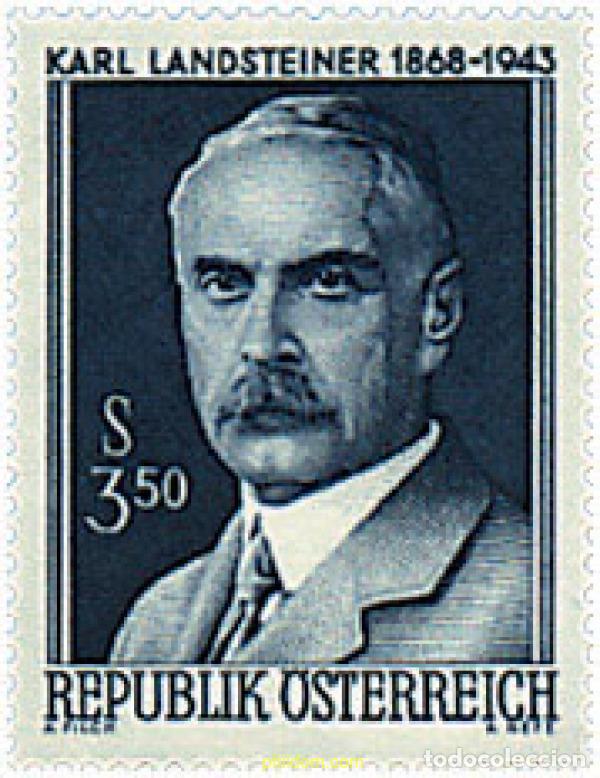 Timbres: 68936 MNH AUSTRIA 1968 CENTENARIO DE LA MUERTE DE KARL LANDSTEINER