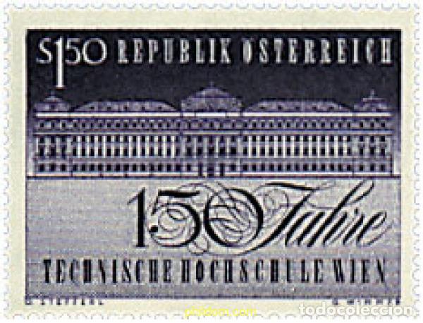 Briefmarken: 68627 MNH AUSTRIA 1965 150 ANIVERSARIO DE LA ESCUELA TECNICA SUPERIOR DE VIENA