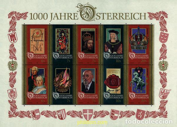 Sellos: 54732 MNH AUSTRIA 1996 MILENARIO DE AUSTRIA