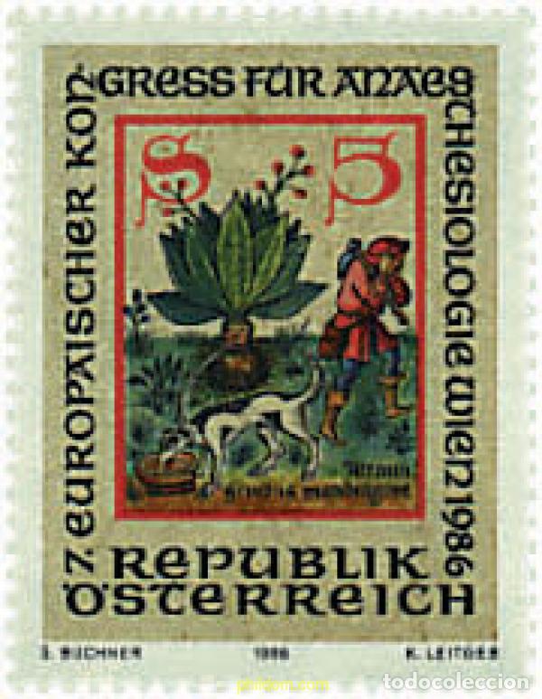 Sellos: 80730 MNH AUSTRIA 1986 7 CONGRESO EUROPEO DE ANESTESIOLOGIA