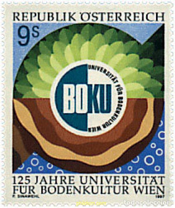 Sellos: 50204 MNH AUSTRIA 1997 125 ANIVERSARIO DE LA UNIVERSIDAD AGRONOMA DE VIENA