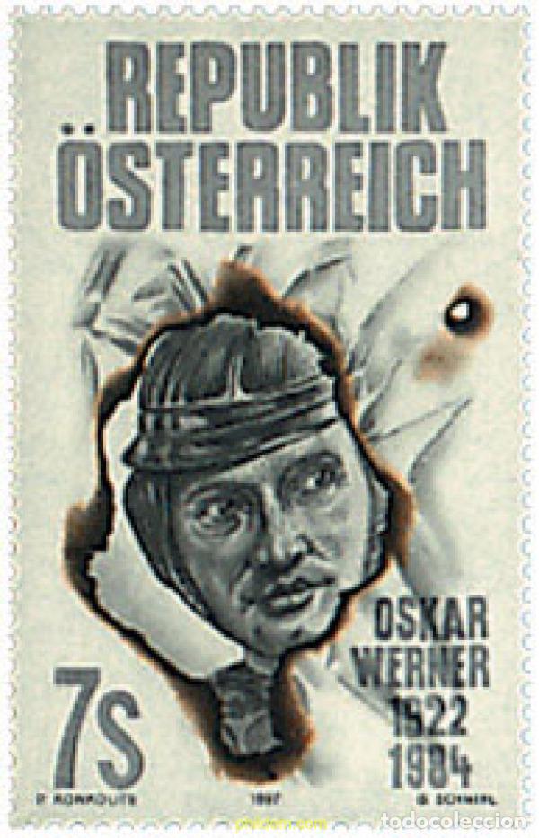Sellos: 50200 MNH AUSTRIA 1997 75 ANIVERSARIO DEL NACIMIENTO DEL ACTOR O. WERNER
