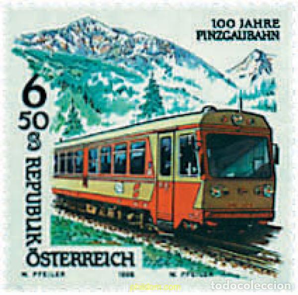 Sellos: 60921 MNH AUSTRIA 1998 CENTENARIO DEL AUTOMOTOR AL PINZGAU