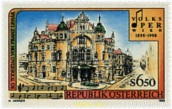 Sellos: 35310 MNH AUSTRIA 1998 CENTENARIO DE LA OPERA COMICA DE VIENA Y 50 ANIVERSARIO DE LA MUERTE DE FRAN