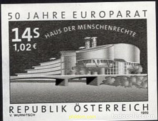 Sellos: 668193 MNH AUSTRIA 1999 50 ANIVERSARIO DEL CONSEJO DE EUROPA