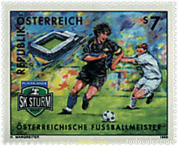 Sellos: 69253 MNH AUSTRIA 1999 CAMPEONATOS DE AUSTRIA DE FUTBOL