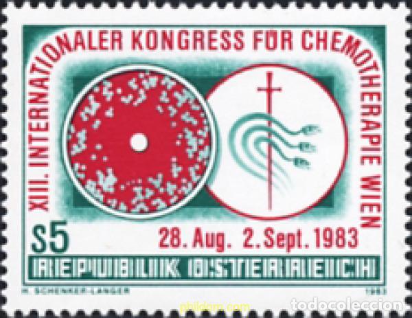 Sellos: 69172 MNH AUSTRIA 1983 13 CONGRESO INTERNACIONAL DE QUIMIOTERAPIA