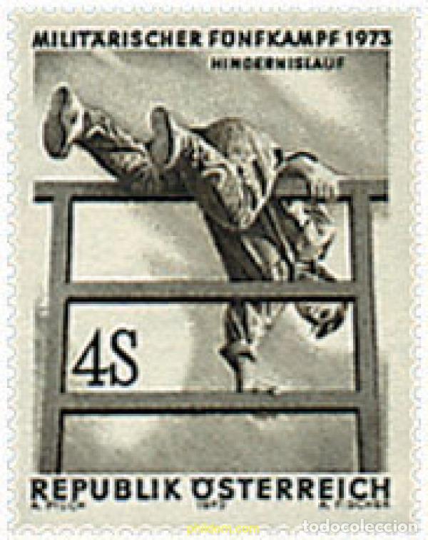 Sellos: 70194 MNH AUSTRIA 1973 PENTATHLON MILITAR