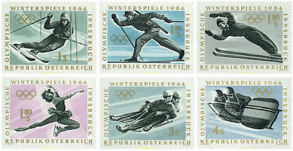 Sellos: 285204 MNH AUSTRIA 1963 9 JUEGOS OLIMPICOS DE INVIERNO. INNSBRUCK 1964