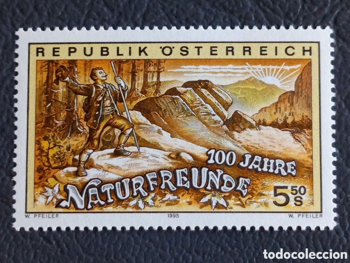 Sellos: Sello Austria 1995 Centenario Amigos de la Naturaleza Naturfreunde 5,50S Cat#2148 MNH